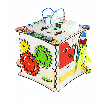 Домик развивающий. Бизиборд K009 с подсветкой