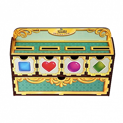 Деревянная настольная игра "Фигуры" Ubumblebees (ПСД072) PSD072 сортер-комодик