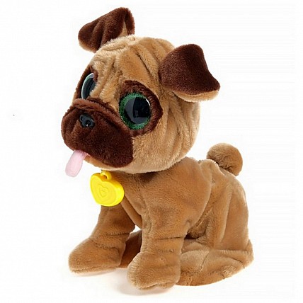 Интерактивный щенок Умный питомец "Дружок" CH-9902, со звуковыми эффектами Коричневый