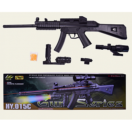 Детский игровой автомат на пульках HY015C с лазером