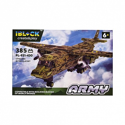 Конструктор Армия IBLOCK PL-921-430, 3 фигурки военных Вид 2