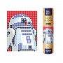 Картина по номерам стикерами в тубусе "Робот синий" (R2D2) , 1200 стикеров 1876, 33х48 см