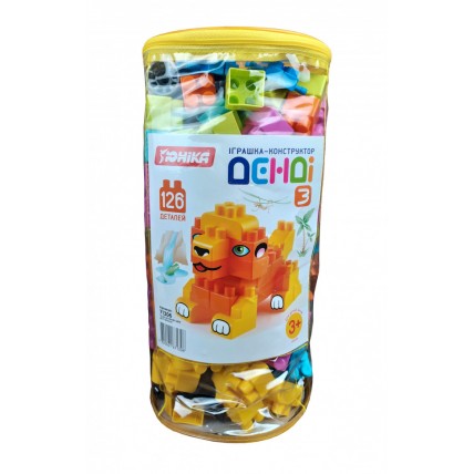 Детский конструктор „ДЕНДИ”- 3 71306, 126  деталей