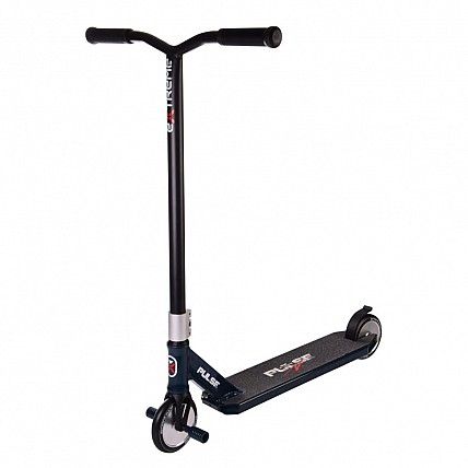 Самокат трюковый 2-х колёсный TR21008 (RL7T) Extreme Motion PULSE, PU 120 мм, цельный алюминий Синий