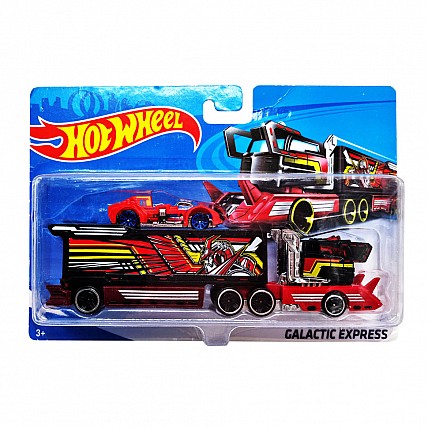 Детский игровой набор машинок T-K937-1(Red-2) с трейлером