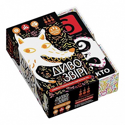 Настольная обучающая игра Чудозвери 360098, 38 карточек