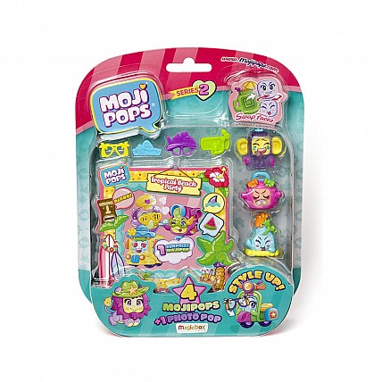Игровой набор Фотосессия Moji Pops S2 PMP2B416IN00, 4 фигурки, аксессуары