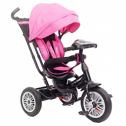 Велосипед 3-х колесный TR2406 с пультом, розовый