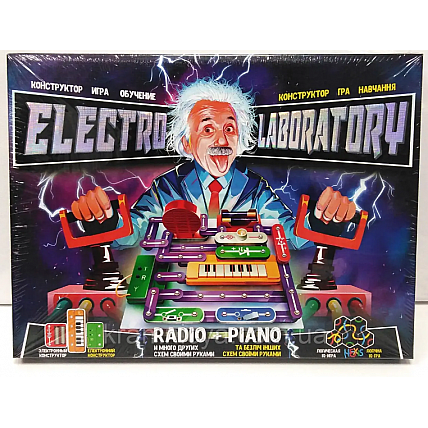 Электронный конструктор "Electro Laboratory. Radio+Piano" Danko Toys ELab-01-03 Radio+Piano