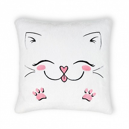 Подушка декоративная Котик FWPPILLOWCAT22WT0, 12 см