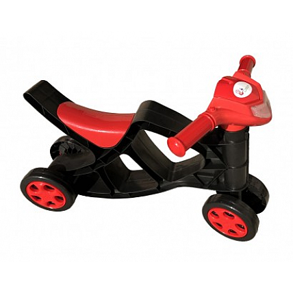 Детский беговел Минибайк 0136/02 черный с красным