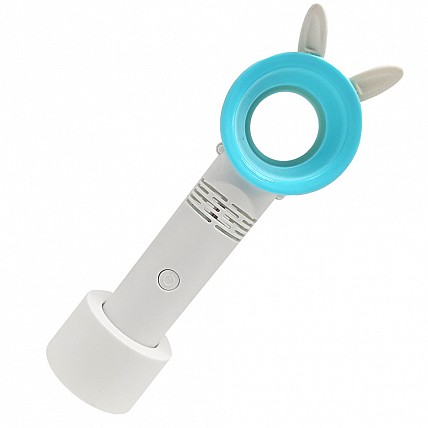 Вентилятор ручной портативный 301AB, с подставкой Белый