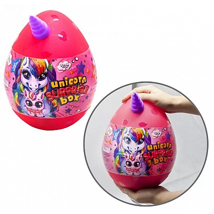 Набор для творчества в яйце "Unicorn Surprise Box" USB-01-01U для девочки Розовый