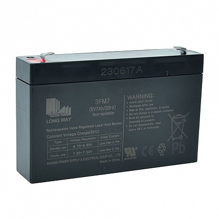 Аккумуляторная батарея универсальная LONG WAY 6V7Ah-BATTERY