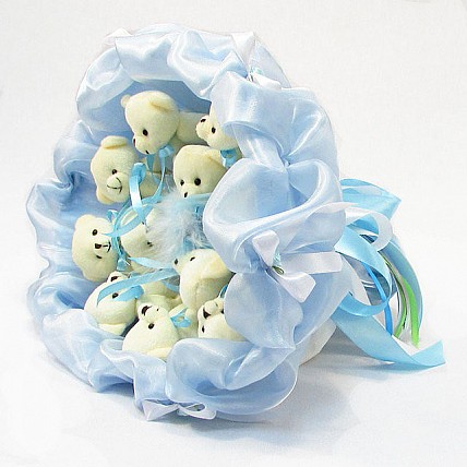 Букет з м'яких іграшок 11 ведмедиків 5285IT