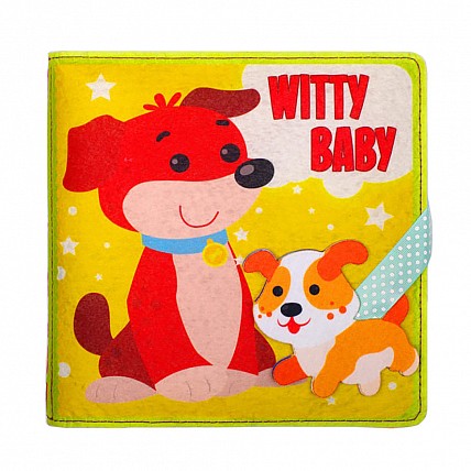 Развивающая фетровая книга для детей "Умный малыш" 823420, 25 липучек