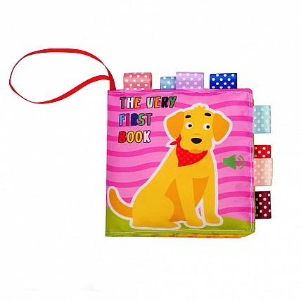 Развивающая  мягкая книга  "Песик Гав-Гав " 823451, 8 рисунков