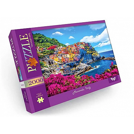 Пазл "Манарола-Италия" Danko Toys C2000-01-01, 2000 эл.