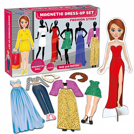 Настольная магнитная игра "Fashion story" ML4032-08 EN 2 магнитные куклы 37 магнитов