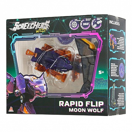 Игровой набор "S5 L0.5 Мун Уолф" Screechers Wild! EU686103B запускатель, машинка-трансформер