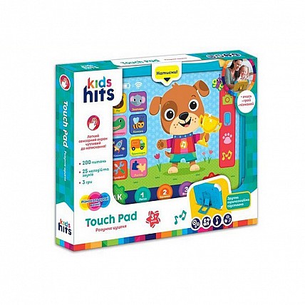 Интерактивный Планшет "Веселый щенок" KH02/001, 200 вопросов по 12 темам