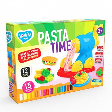 Набор для креативного творчества с тестом "Pasta Time" TM Lovin 41195, 15 цветов