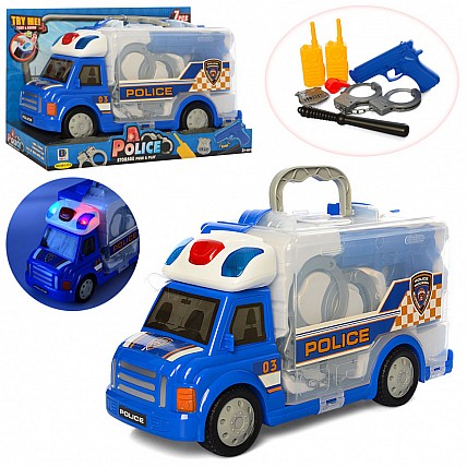 Игровой набор Полицейского с машинкой 661-173 машинка со светом