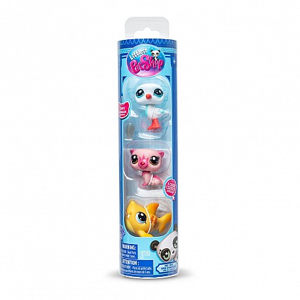 Игровой набор "Настроение острова" Littlest Pet Shop 00556 аксессуары и 3 фигурки