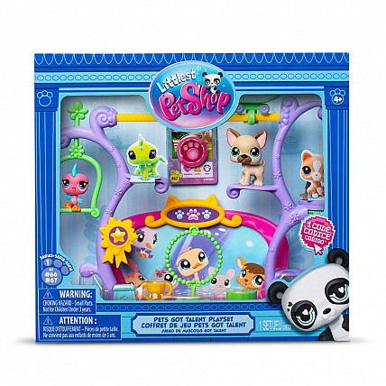 Игровой набор "Шоу Талантов" Littlest Pet Shop 00558 сцена, 2 фигурки, аксессуары