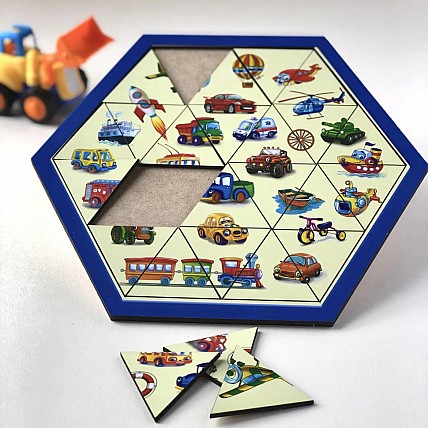 Пазл-головоломка "Транспорт" Ubumblebees (ПСФ024) PSF024