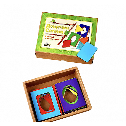 Вкладиші Дошки Сегену "фігури, кольори" (ПСД212)