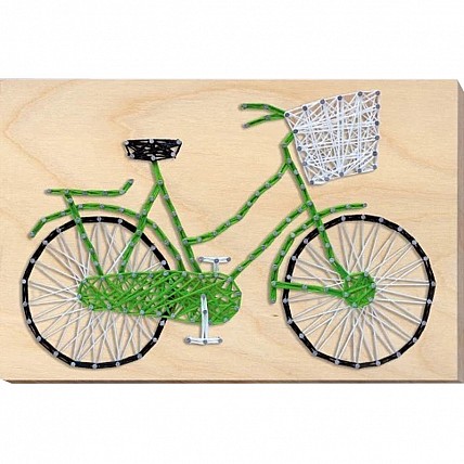 Набор стринг-арт "Велосипед" ABC-011 деревянная основа