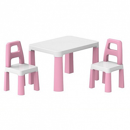 Детский стол с двумя стульями 0457TXK розовый