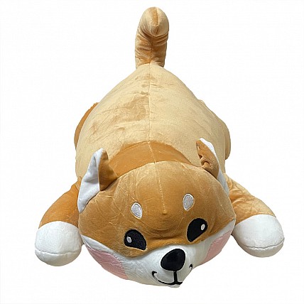 Детская мягкая игрушка "Акита-ину" L1125(Brown) игрушка с пледом, размер 60 см