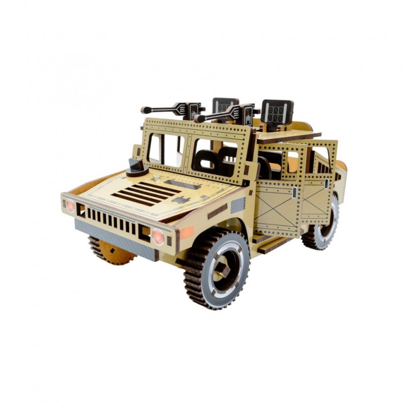 Деревянный 3D конструктор "Humvee" Puz-00927, 100 деталей
