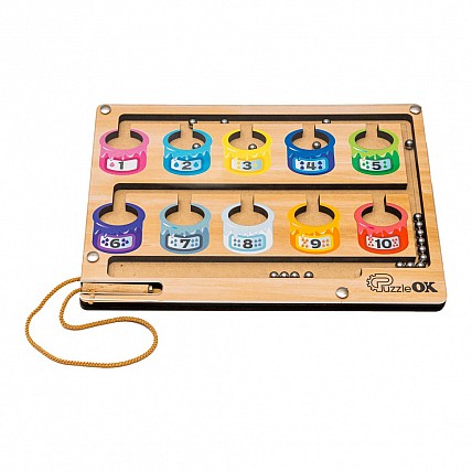 Развивающая игрушка "Монтессоры Баночки" Puz-30966, 20 шариков