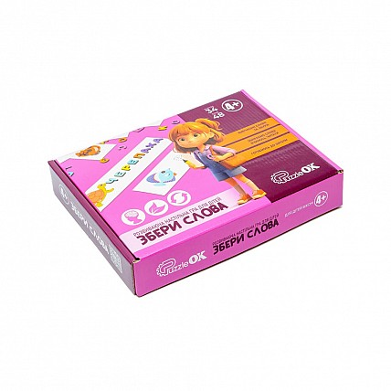 Развивающая настольная игра "Собери Слово" Puz-22928, 34 карточки