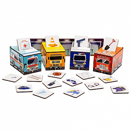 Детский Сортер Монтессори "Машинки" Puz-87873