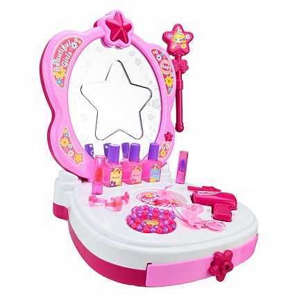 Детский туалетный столик 661-125 свет, звук, палочки, фен, расческа