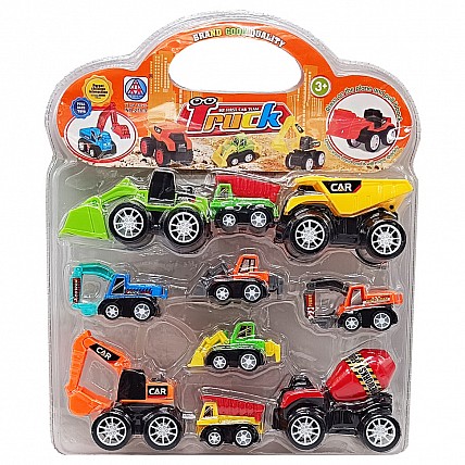 Детский набор строительных машинок 278-9 в наборе 10 штук
