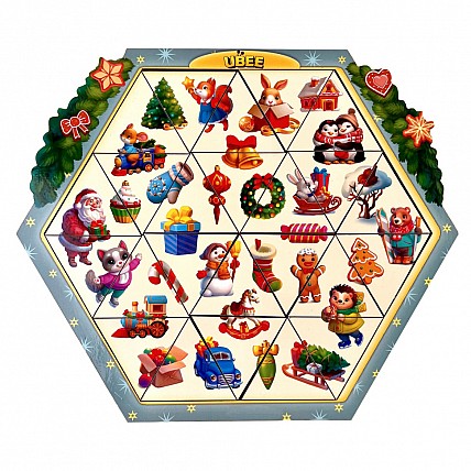 Розвиваючий пазл-вкладиш "Новорічна головоломка" (ПСД234) PSD234