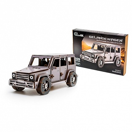 Деревянный 3D конструктор "Gelandewagen" Puz-26914, 109 деталей