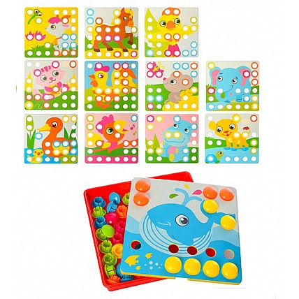 Детская развивающая мозаика SK 0003, 35 фишек 0003A