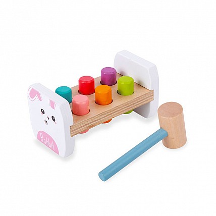 Деревянная игрушка стукачка "Собачка" MD 0839 молоток Кролик