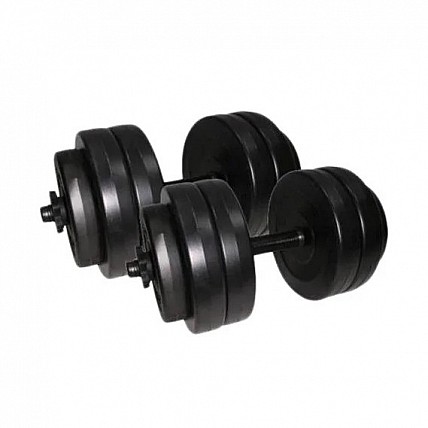 Гантели наборные композитные в пластиковой оболочке 2 шт по 13 кг Rock Pro NE-PL-G-013-2