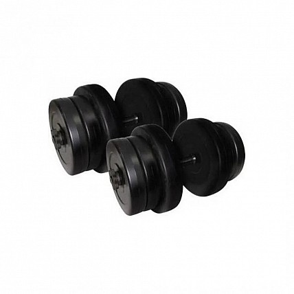 Гантели наборные композитные в пластиковой оболочке 2 шт по 20,5 кг Rock Pro NE-PL-G-020-2