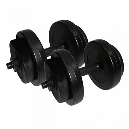 Гантели наборные композитные в пластиковой оболочке 2 шт по 8 кг Rock Pro NE-PL-G-008-2