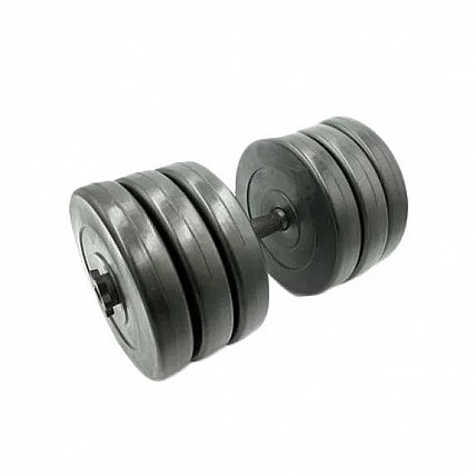 Гантель наборная композитная в пластиковой оболочке Rock pro 30,5 кг NE-PL-G-030