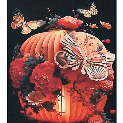 Алмазная мозаика "Японский фонарь" HEG88126 30х40 см