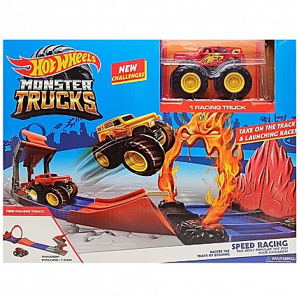 Игровой набор Автотрек "Monster Trucks" MS44(Red) 1 машинка в комплекте